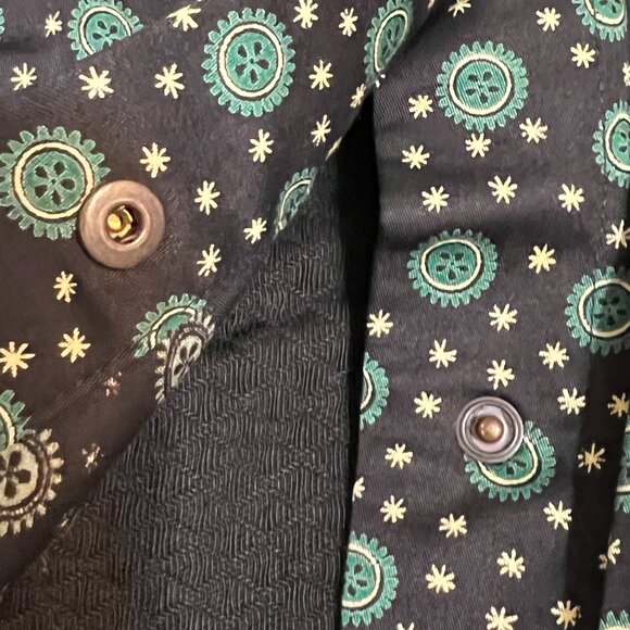 Vintage SANTA FE Floral Dress Women’s Size 4 90s Retro Bodycon Black Garden Prin - Picture 7 of 11